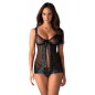 Babydoll Obsessive Chemise Negru L-XL