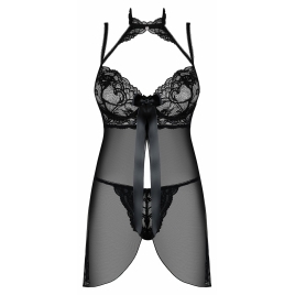 Babydoll Obsessive Elizenes Negru L-XL