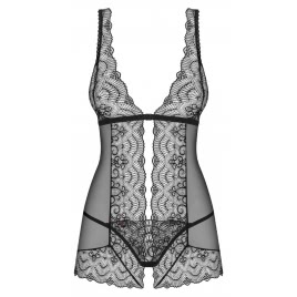 Babydoll Obsessive Firella Negru S-M