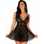 Babydoll Obsessive Idilia Negru 2XL