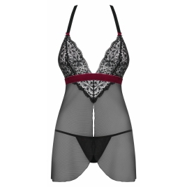 Babydoll Obsessive Rossita Negru L-XL
