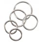 Bad Kitty Set of 5 Metal Rings Argintiu
