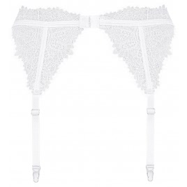 Portjartier Obsessive Bianelle Alb L-XL