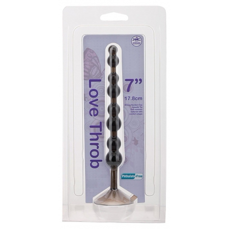 Bile Anale Love Throb 17.8 cm Negru