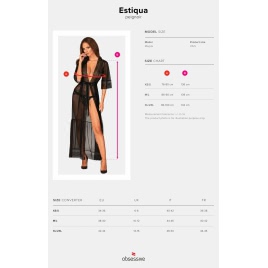 Halat Obsessive Estiqua Negru XL-2XL