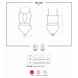 Body Obsessive 812-TED Negru S-M