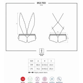 Body Obsessive 853-TED Alb L-XL