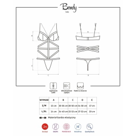 Body Obsessive Bondy Negru S-M