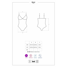 Body Obsessive Maid Albastru L-XL