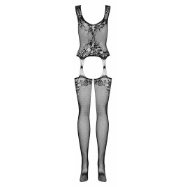 Body Stocking Obsessive F221 Negru XL-2XL