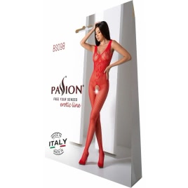 Catsuit Passion BS098 Roșu S-L
