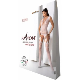 Catsuit Passion BS099 Alb S-L