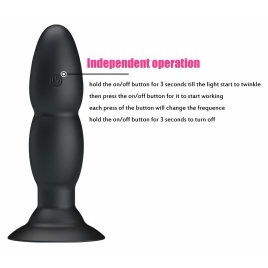 Anal Plug Cu Vibrații Pretty Love Beaded Negru