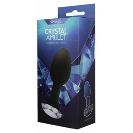 Anal Plug Small Crystal Amulet Negru