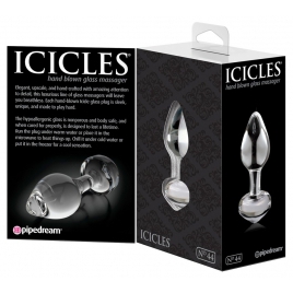 Anal Plug Sticlă Icicles No.44 Transparent