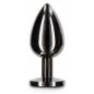 Anal Plug With Diamond Jewel L Negru