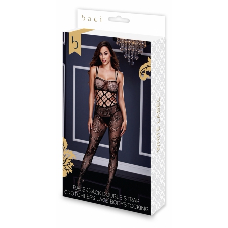 Catsuit Decupat Baci Lace Negru S-L