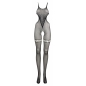 Catsuit Le Desir Net High Neck Negru S-L