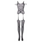 Catsuit Le Desir Shredded Negru S-L