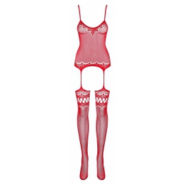 Catsuit Obsessive F214 Roșu S-L