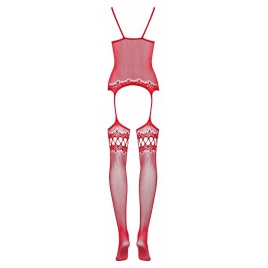 Catsuit Obsessive F214 Roșu S-L