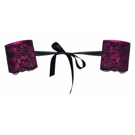 Pachet Parfum Feromoni PheroFem 15ml + Cătușe Obsessive Roseberry Mov Roz