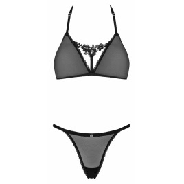 Set Obsessive Celia Noir 2 Piese Negru XL-2XL