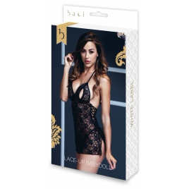 Chemise Baci Cu Model Floral Negru XL-2XL