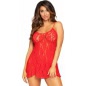 Chemise Leg Avenue Rose Lace Flair Roșu XS-L
