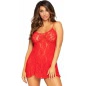 Chemise Leg Avenue Rose Lace Flair Rosu XS-L