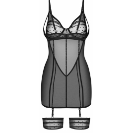 Chemise Obsessive Nuites Negru S-M
