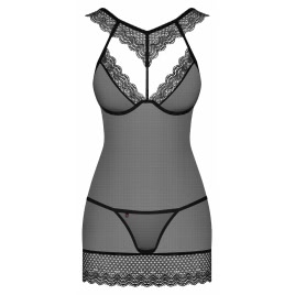 Chemise Obsessive 857-CHE Negru L-XL