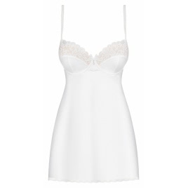 Chemise Obsessive 871-CHE Alb L-XL