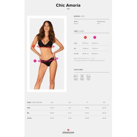 Set Obsessive Chic Amoria Negru XL-2XL