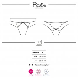 Chilot Decupat Obsessive Picantina Negru L-XL