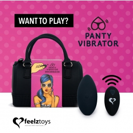 Vibrator Pentru Chiloți Cu Telecomandă Feelztoys Negru