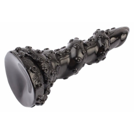 Chisa Octopus Bugbear 23.5 cm Dildo cu Texturi Monstruoase Negru