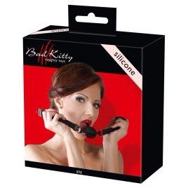 Căluș Din silicon Aerisit Bad Kitty 3,5 cm Reglabil Negru