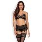 Set Obsessive Contica Negru S-M
