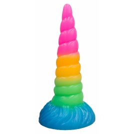 Corn Unicorn Dildo Cu Finisaj Cristalin