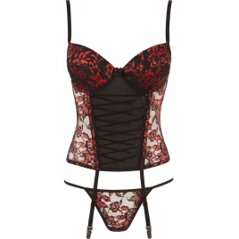 Corset Cottelli Collection Corsage Set Negru L
