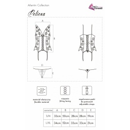 Corset LivCo Peliena Negru L-XL