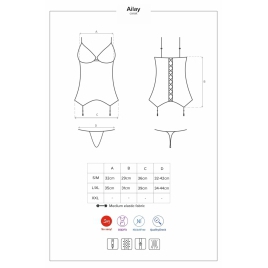 Corset Obsessive Ailay Negru L-XL