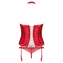 Corset Obsessive Flameria Roșu L-XL