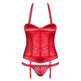 Corset Obsessive Flameria Roșu L-XL