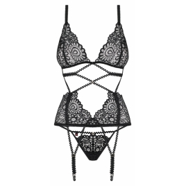 Corset Obsessive Mixty Negru L-XL