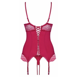 Corset Roșu Obsessive Rosalyne S-M