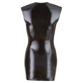 Costum Latex Damă Wetlook With Zip Negru M