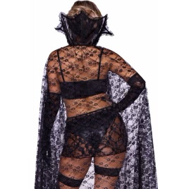 Costum Leg Avenue Seductive Vampire în Lace Negru S