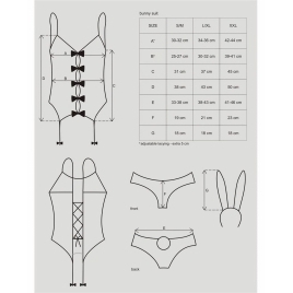 Costum Obsessive Bunny Suit Roz L-XL